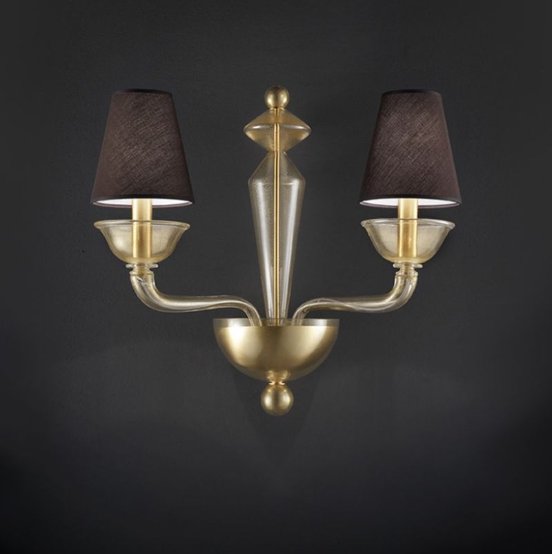 Glass & Glass Murano / Wall Sconces / Contemporary Venetian chandeliers CVC25020AP