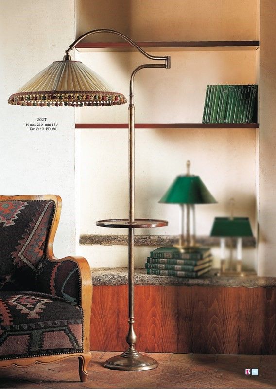 Il Paralume Marina / Floor Lamps / 262/T with incorporated table