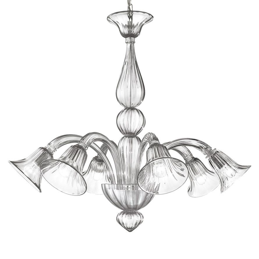 Glass & Glass Murano / Chandeliers / Contemporary Venetian 27057/6