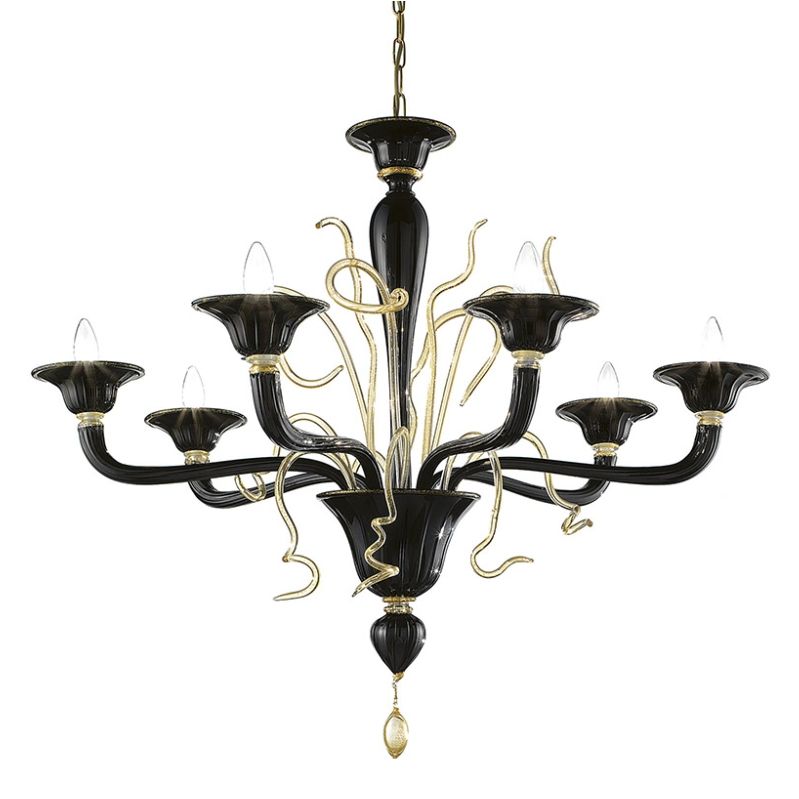 Glass & Glass Murano / Chandeliers / Contemporary Venetian chandeliers CVC27061