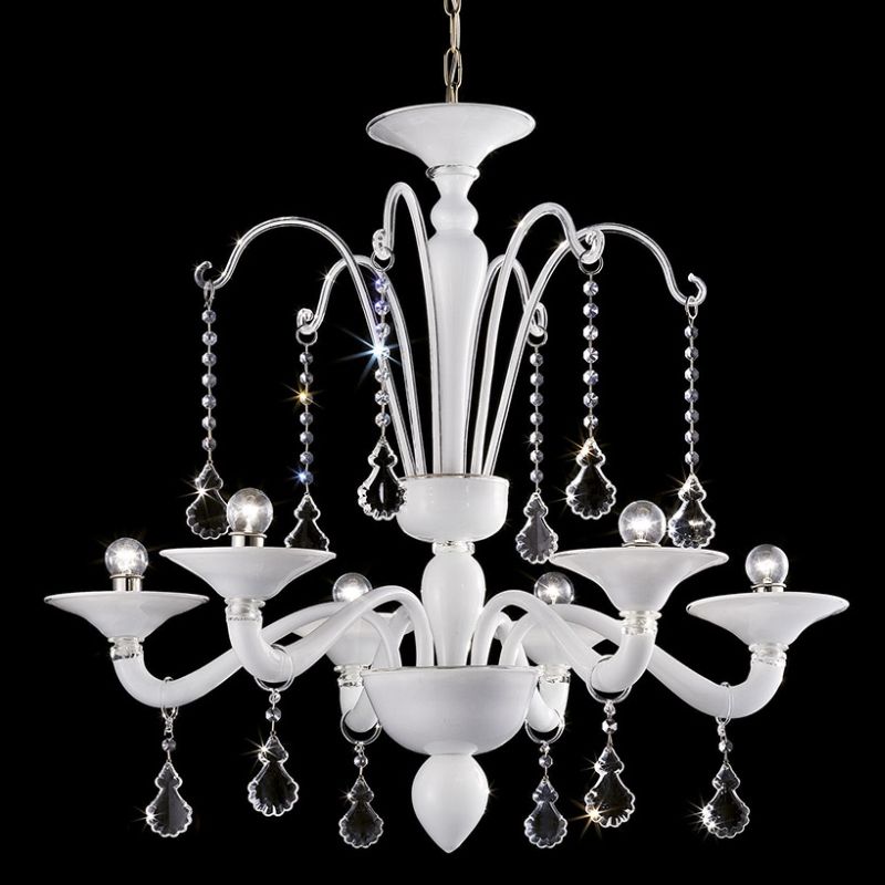Glass & Glass Murano / Chandeliers / Contemporary Venetian chandeliers C-27062/6