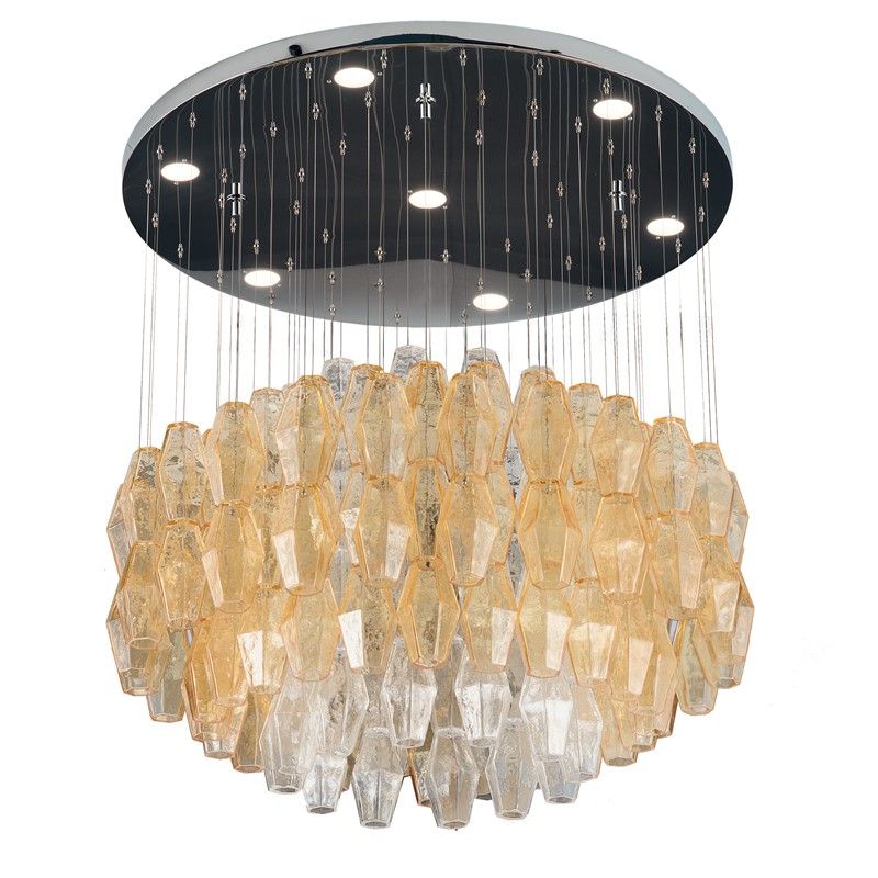 Patrizia Volpato / Chandeliers / Glace Handcrafted Murano Glass 24 Karat Gold PV-4620