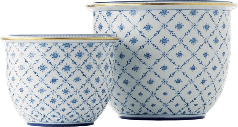 Le Porcellane / Flower Boxes & Flower Pots / Cachepot Rombi Fiori 5205 5206