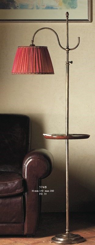 Il Paralume Marina / Floor Lamps / 574/B with incorporated table
