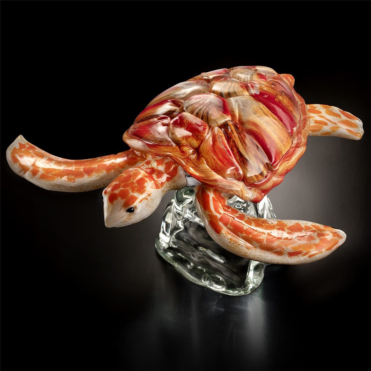 Italian Luxury Lighting / Animal Sculptures / Turtle Animals in Murano Glass 6018 2 ARC
