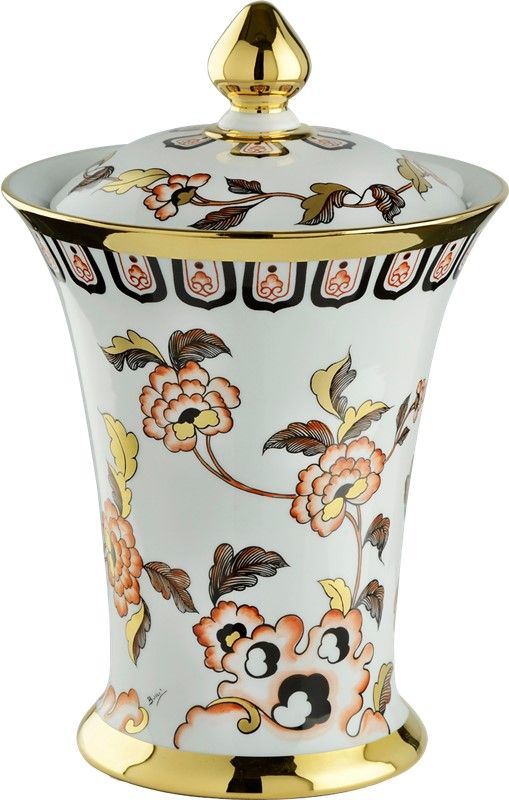Le Porcellane / Vases with Lids / Potiche Fiori Cinesi 6110 6109