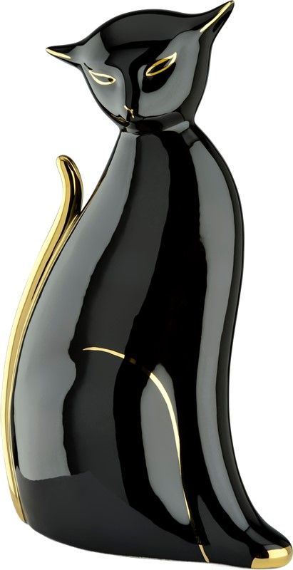 Le Porcellane / Animal Sculptures / Oriental Cat 7016