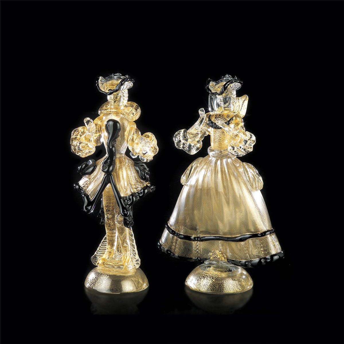 Italian Luxury Lighting / Figurative Sculptures / Venetian Figures in Murano Glass 759 2 TOB