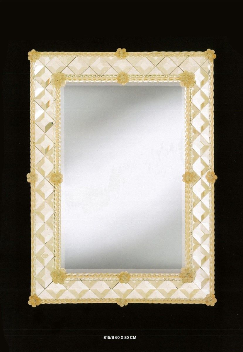 Italian Luxury Lighting / Wall Mirrors / Handmade Venetian Murano Glass 815S