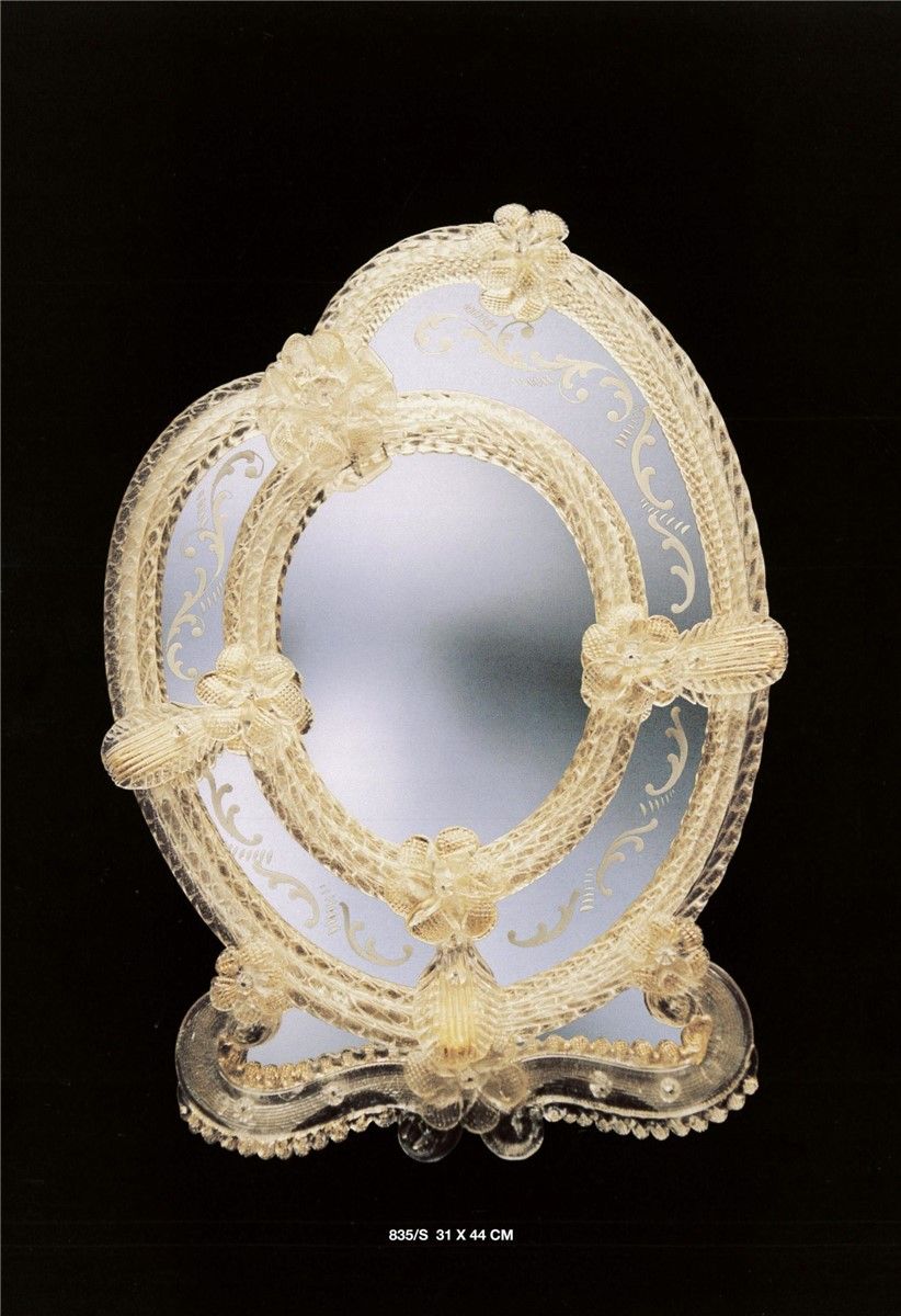 Italian Luxury Lighting / Wall Mirrors / Elegant Venetian Glass 835S