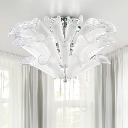 Patrizia Volpato / Chandeliers / Petali Handcrafted Murano Glass 24 Karat Gold