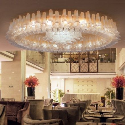 Patrizia Volpato / Chandeliers / Petali Handcrafted Murano Glass 24 Karat Gold