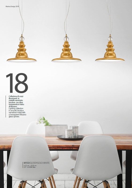 Il Paralume Marina / Pendants & Suspension Lights / M103/GLOSSYGOLD-BI