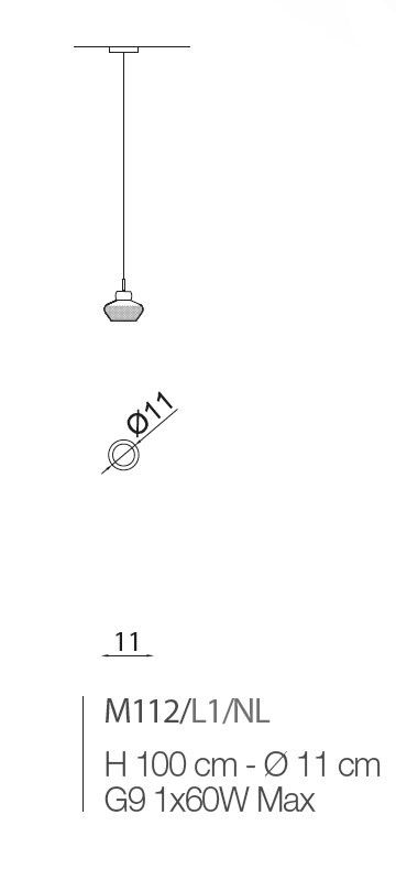 Il Paralume Marina / Chandelier / M112/L1