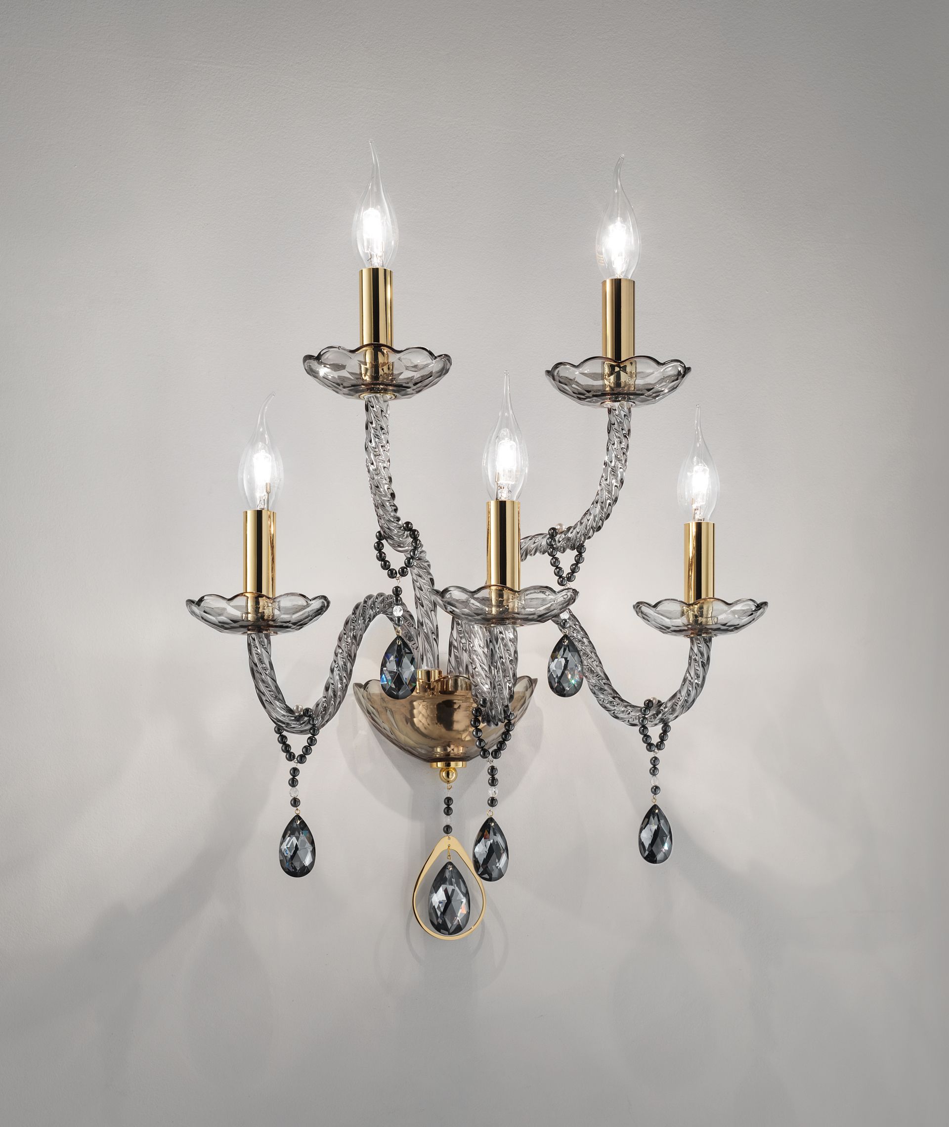 Euroluce Lampadari / Wall Sconces / Toochic A5 Oro Fumè