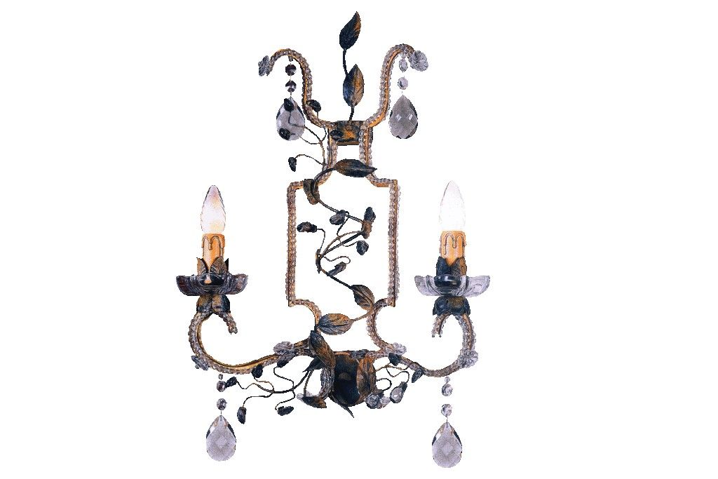 Mechini / Wall Lights / Clear and Colored Bohemian Crystal A255/2 MH