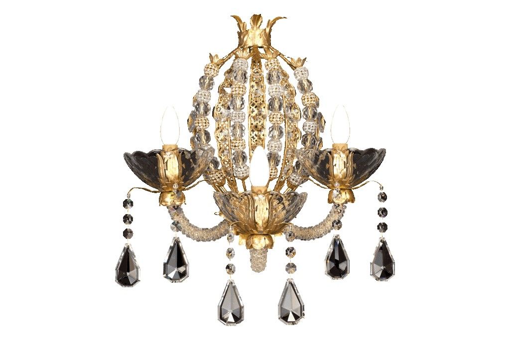 Mechini / Wall Lights / Clear and Colored Bohemian Crystal A293/3