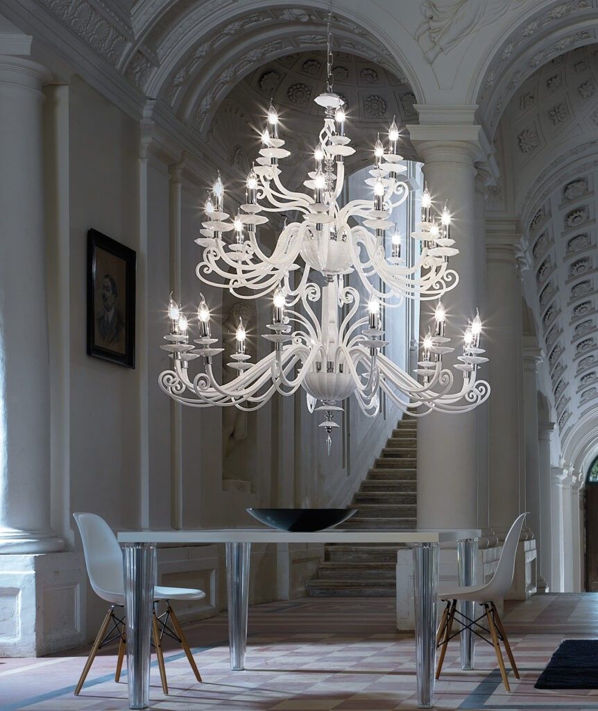 Euroluce Lampadari / Chandeliers / Alicante White L12+12+6