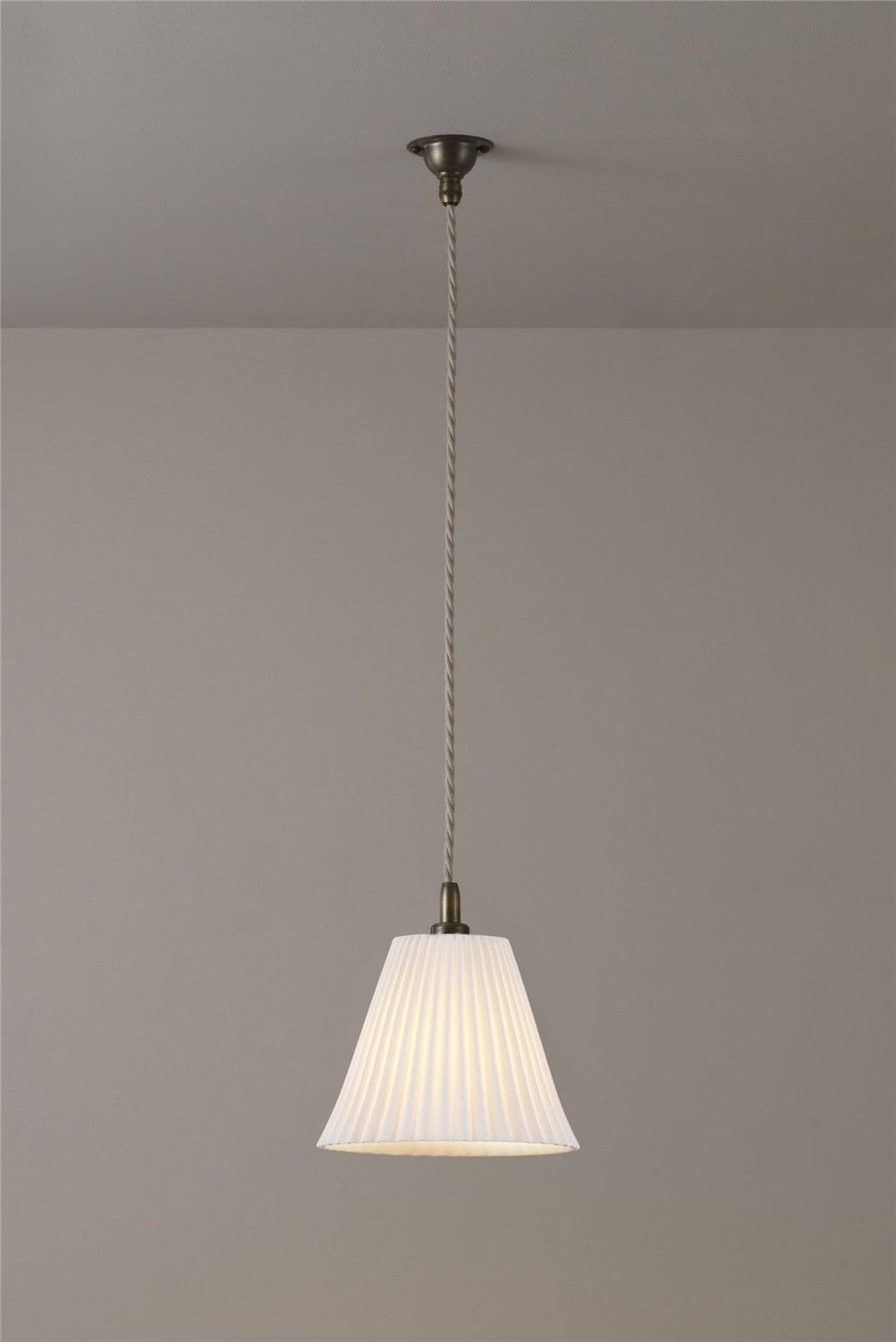 Original BTC / Pendants & Suspension Lights / Antique Brass Pleat Large