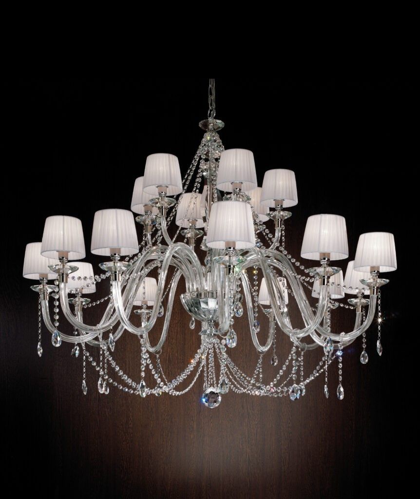 Euroluce Lampadari / Arcobaleno Clear L12+6 Shade