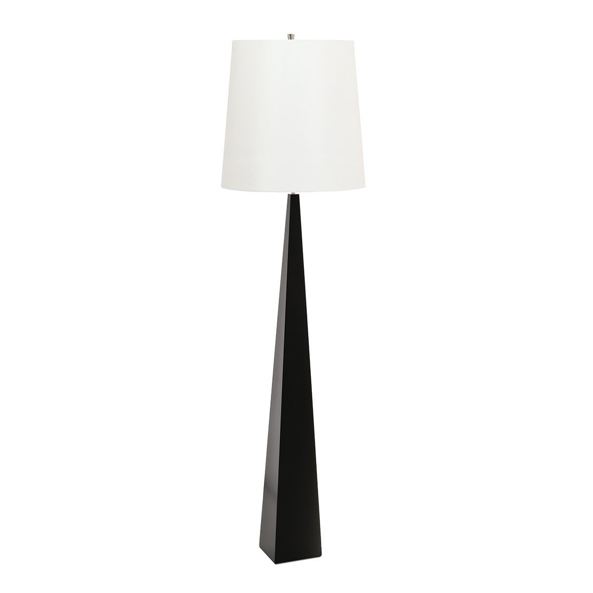 Elstead Lighting / Floor Lamps / Ascent 1 Light Floor Lamp with White Shade - Black - Black