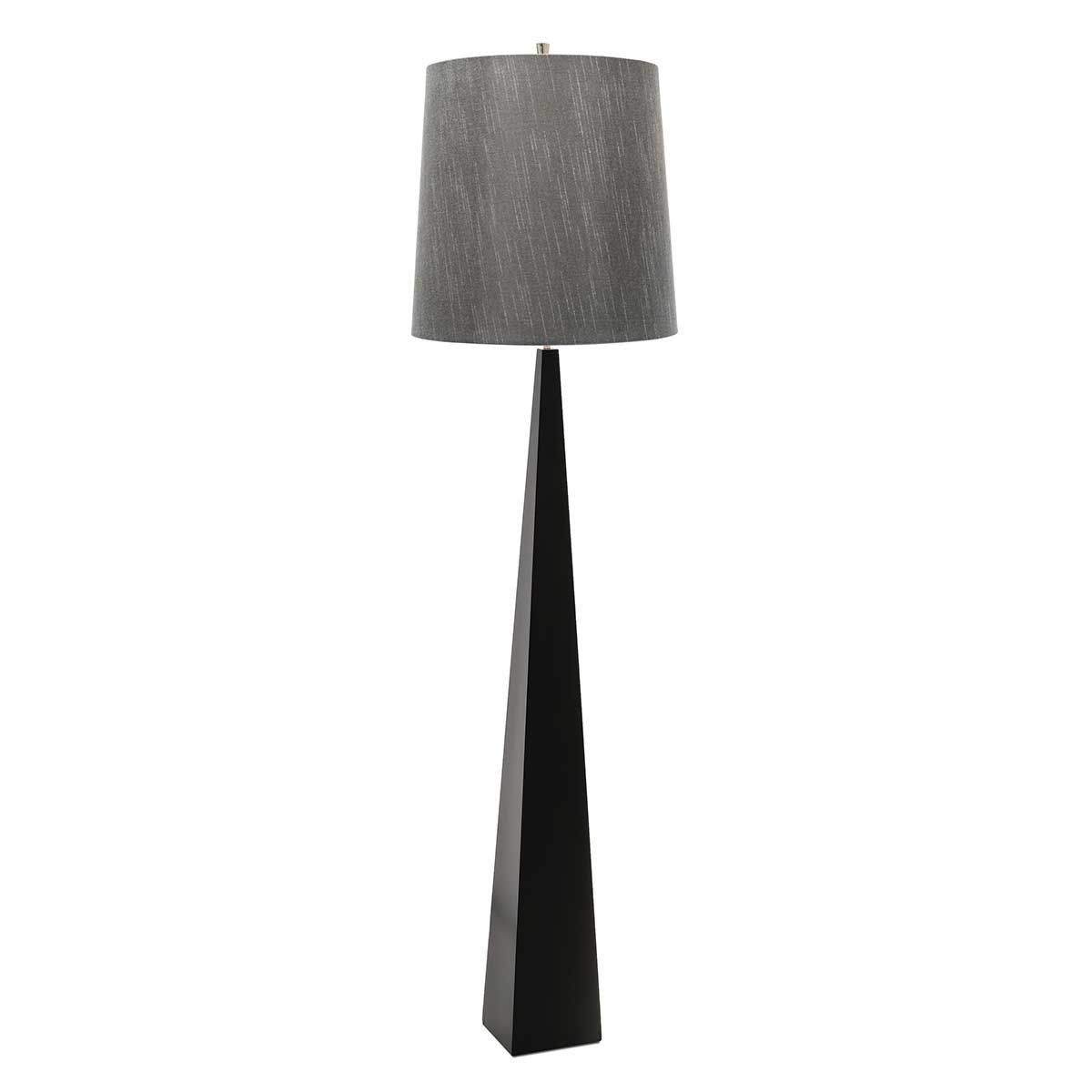 Elstead Lighting / Floor Lamps / Ascent 1 Light Floor Lamp with Dark Grey Shade - Black