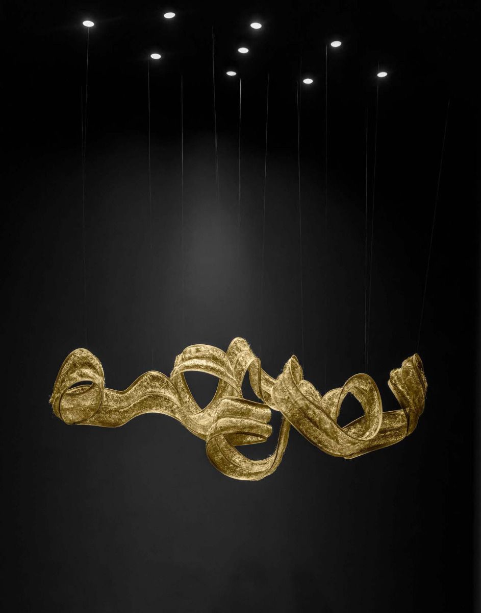 Terzani / LED Pendlar & Upphängningslampor / Genesis double linear sculpture B56S