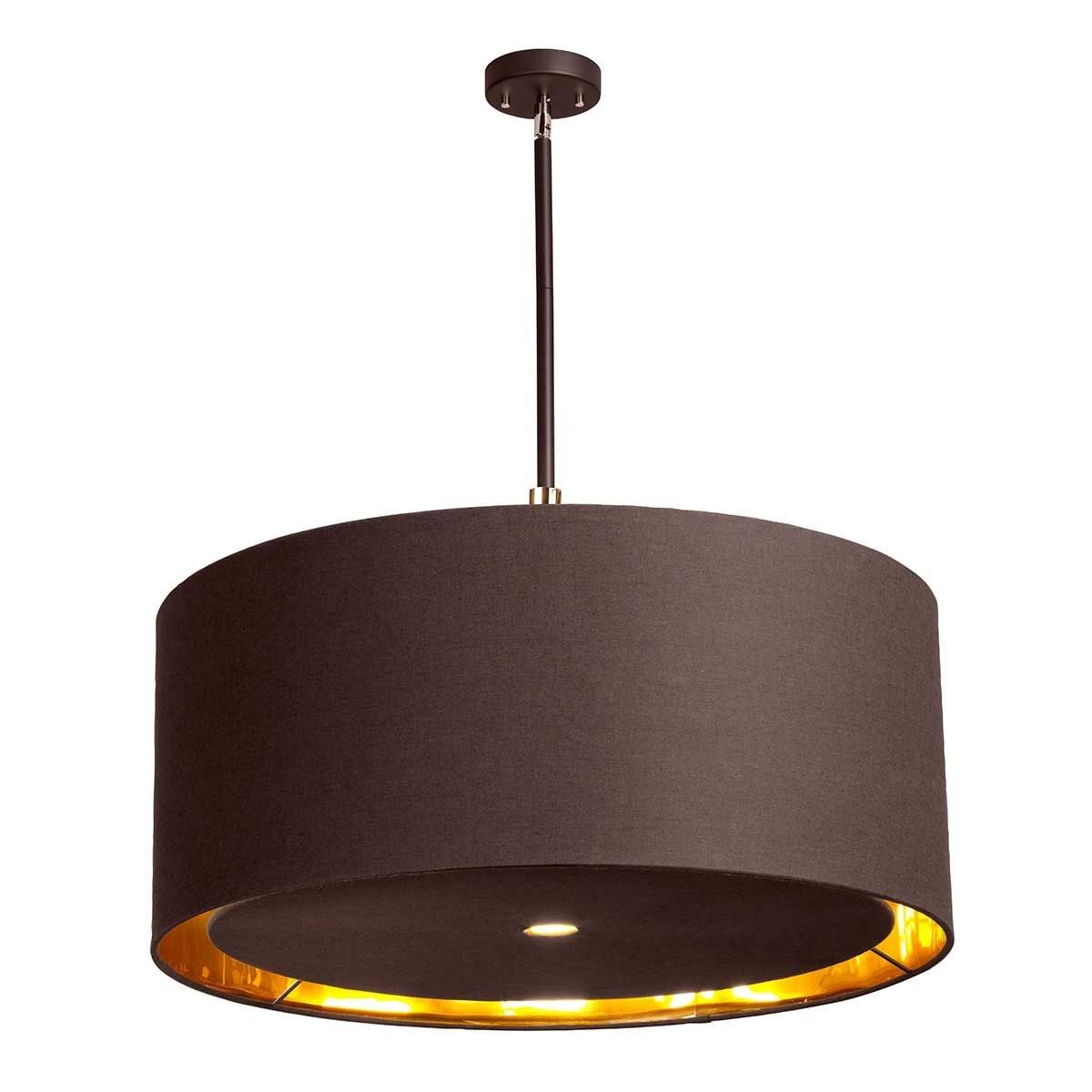 Elstead Lighting / Pendant Lights / Balance 4 Extra Large Brown and Polished Brass