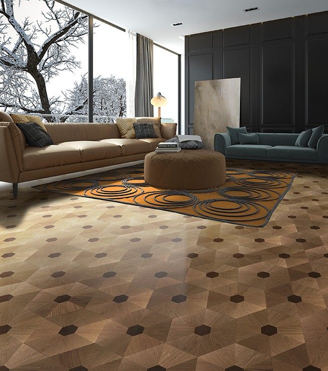 Berti / Rutmönster marquetering / Pattern floor Venier