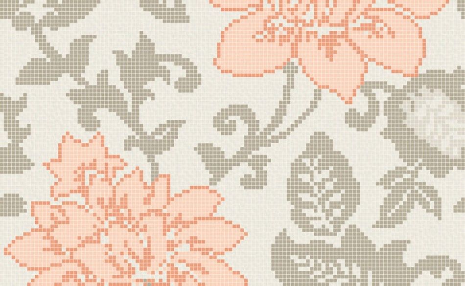 Bisazza / Mosaico - Decorations / Adelaide Pink (Flora)