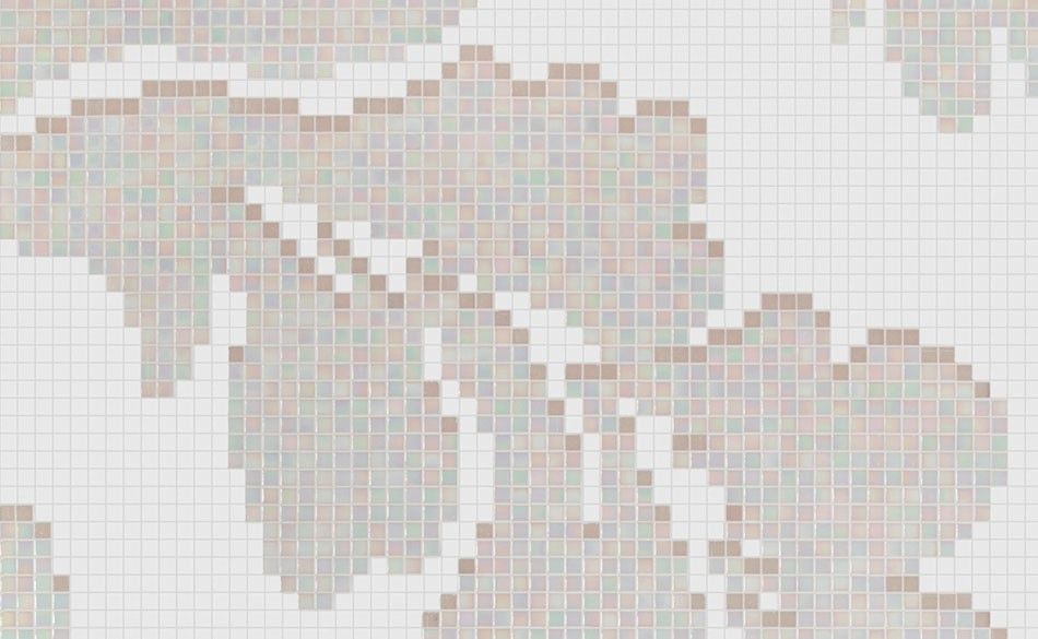 Bisazza / Mosaico - Decorations / Ardassa Ivory (Flora)