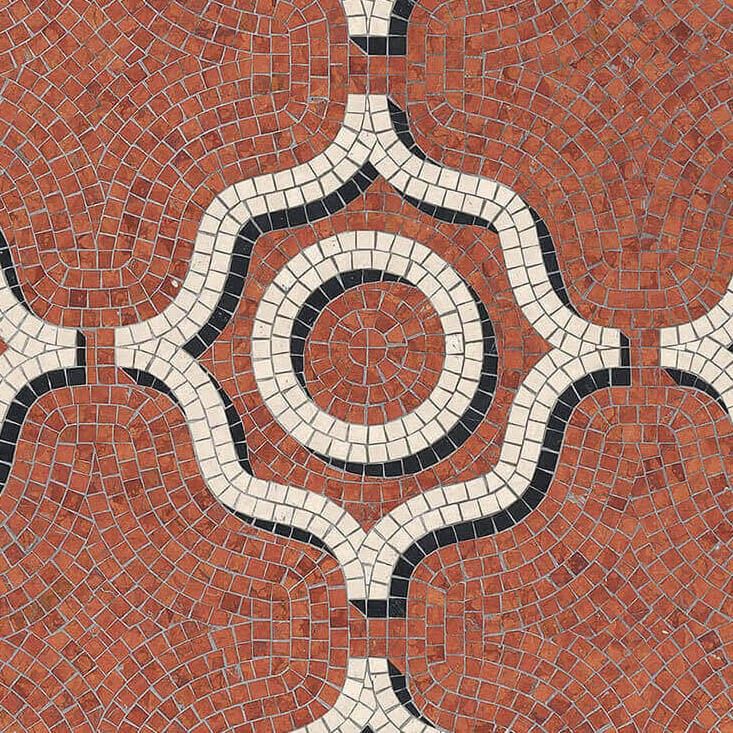 Bisazza / Marmosaico - Decorations / Coronaro Rosso