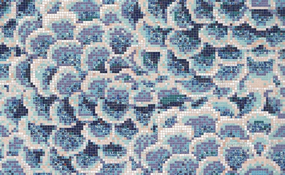 Bisazza / Mosaico - Decorations / Dalia Blu (Flora)