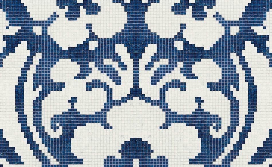 Bisazza / Mosaico - Decorations / Decoupage Bleu (Flora)