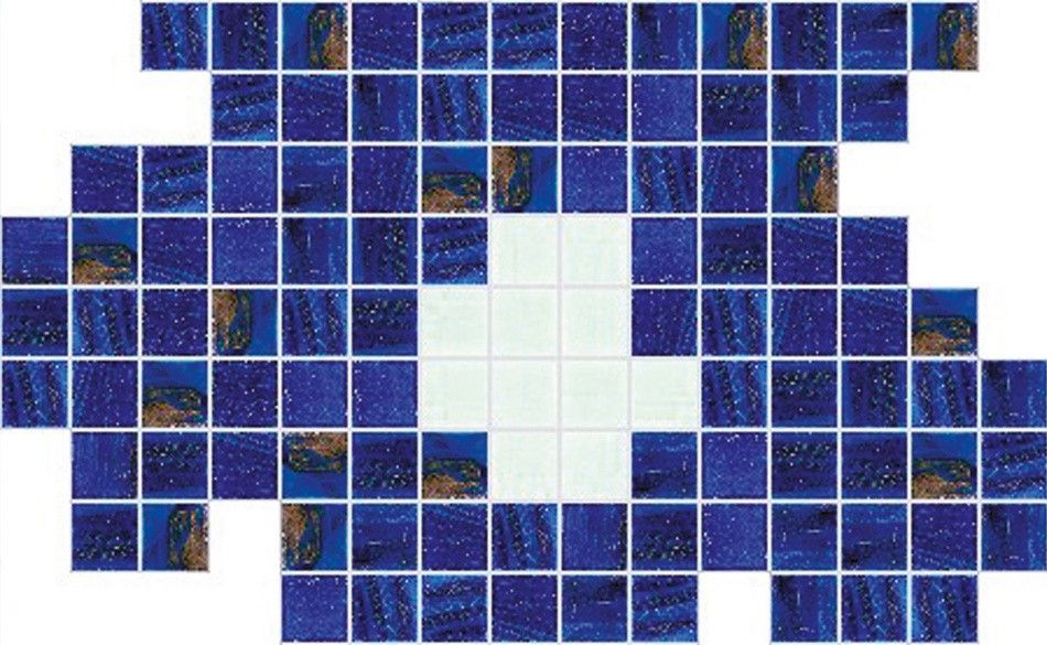 Bisazza / Mosaico - Decorations / Fiore Blu Piccolo (Pools)