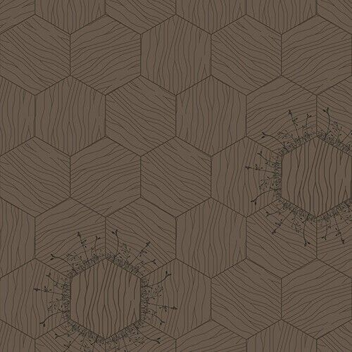 Bisazza / Wood - Decorations / Floral Marron Glacé