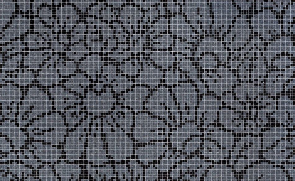 Bisazza / Mosaico - Decorations / Graphic Flowers Black (Flora)