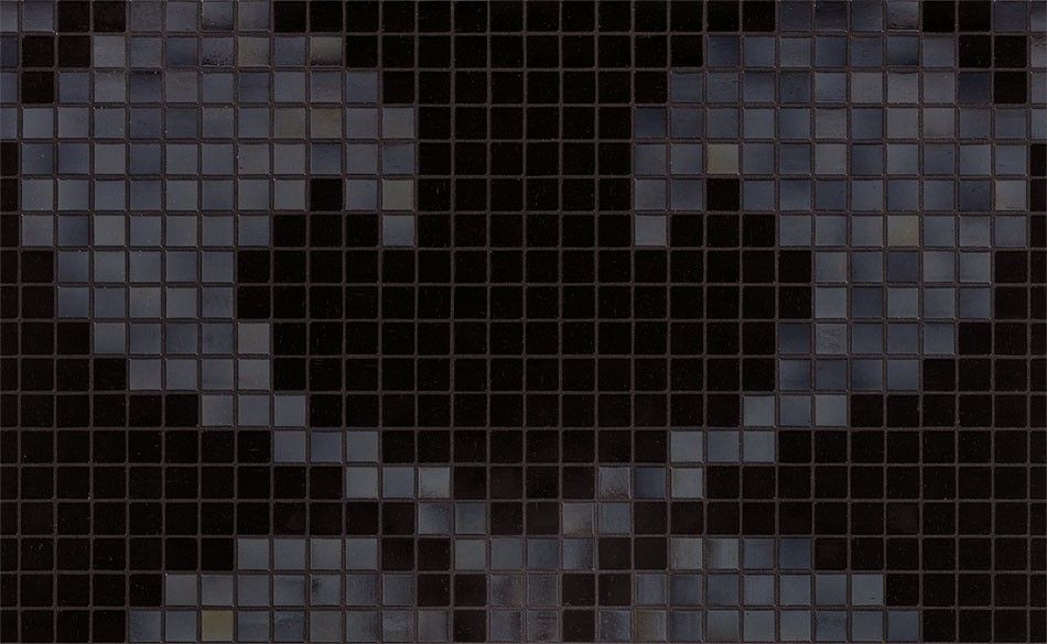 Bisazza / Mosaico - Decorations / Hearts New Black (Modern)