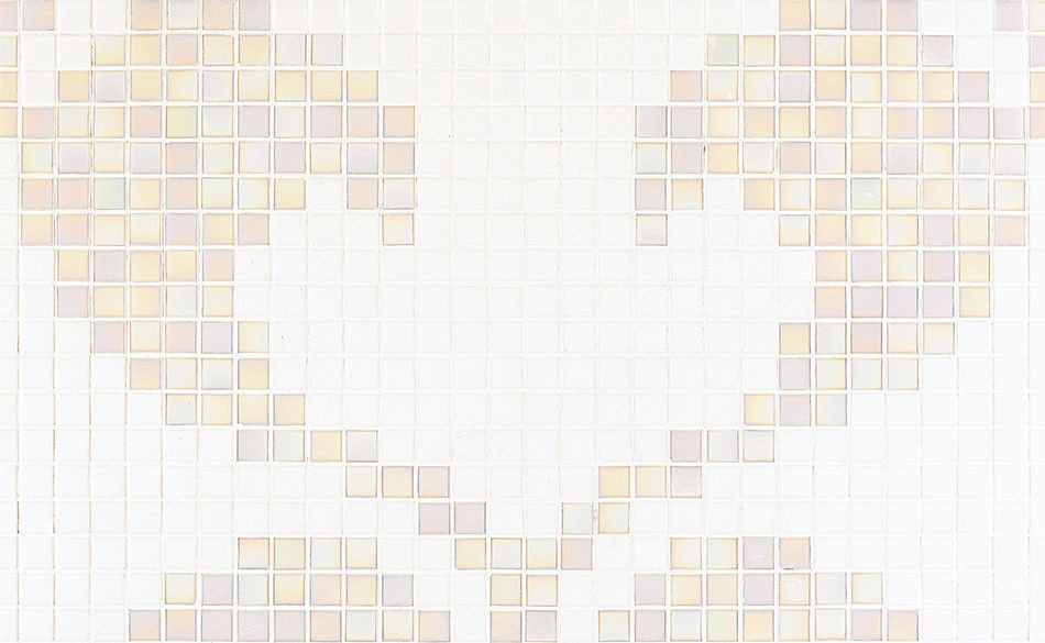 Bisazza / Mosaico - Decorations / Hearts White (Modern)