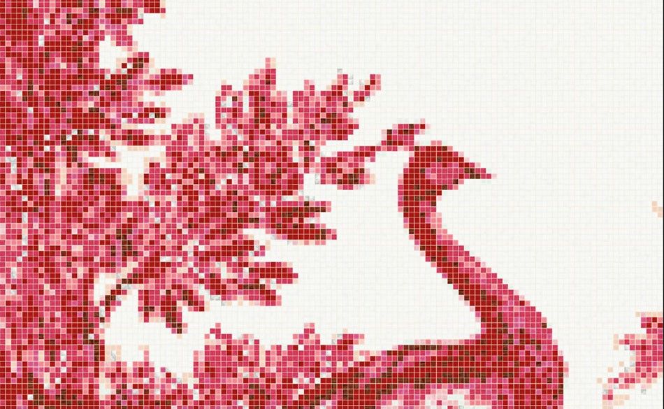 Bisazza / Mosaico - Decorations / Jardin Rouge (Timeless)