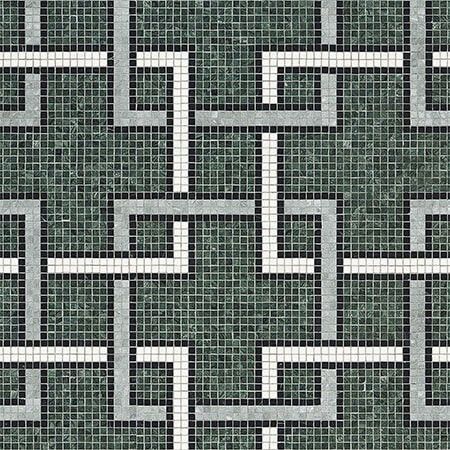 Bisazza / Marmosaico - Decorations / Magenta Verde