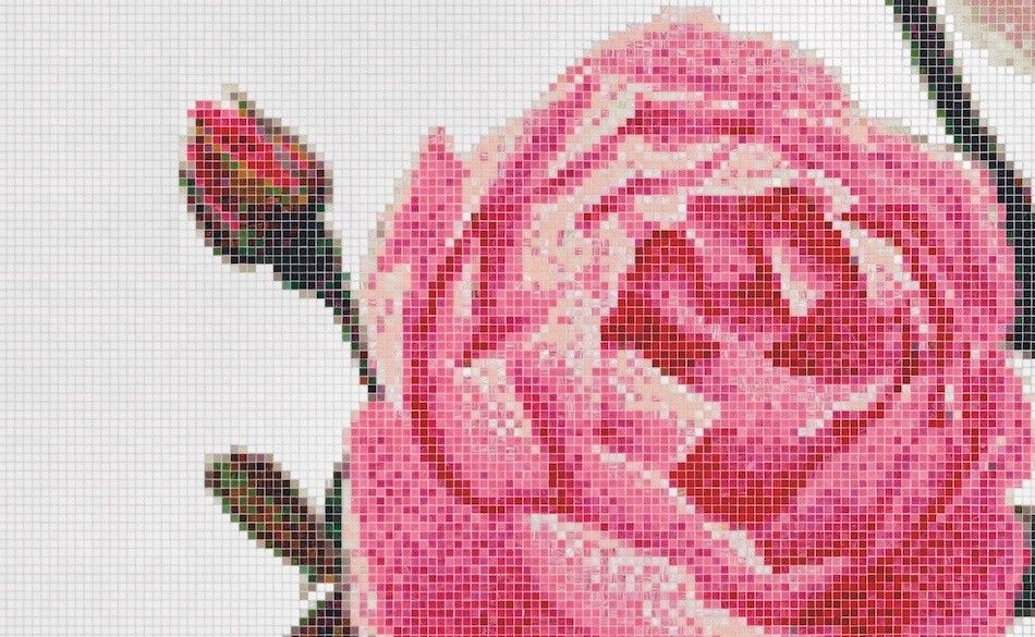 Bisazza / Mosaico - Decorations / Malmaison Rosa (Flora)