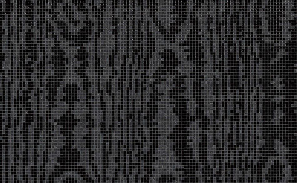 Bisazza / Mosaico - Decorations / Moire Black (Modern)