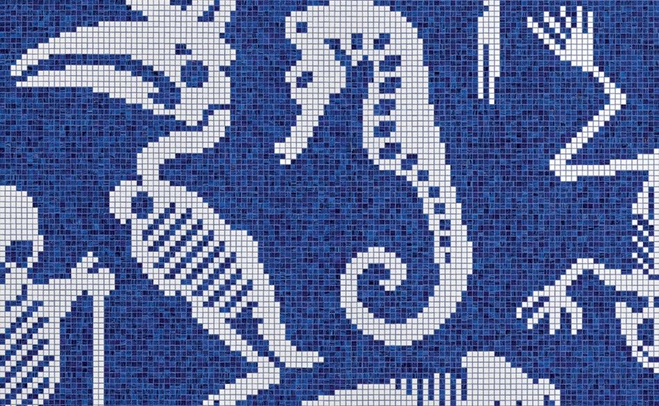 Bisazza / Mosaico - Decorations / Perished Blue (Modern)