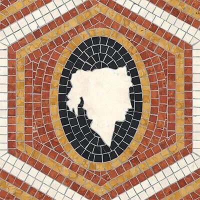 Bisazza / Marmosaico - Decorations / Piazza Scala Rosso Cameo