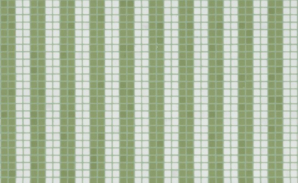 Bisazza / Mosaico - Decorations / Pinstripe Green (Flooring)