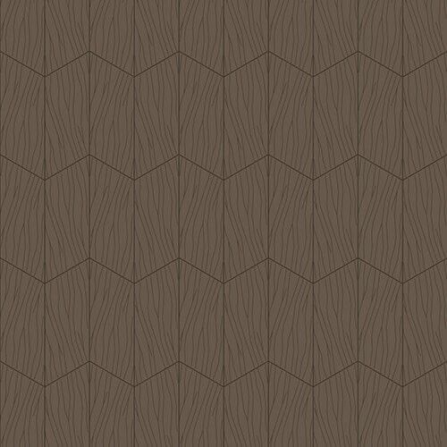 Bisazza / Wood - Decorations / Plissage Marron Glacé