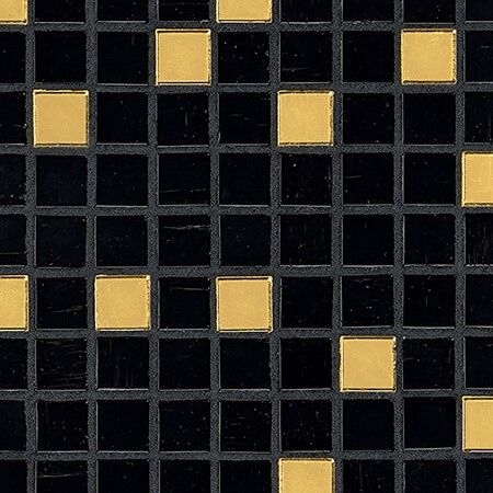 Bisazza / Mosaico - Blends / Prince Black (Gold blends)