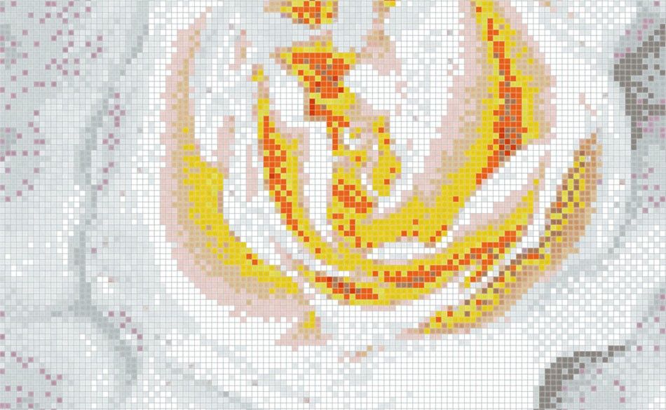 Bisazza / Mosaico - Decorations / Rosa Bianca (Pools)