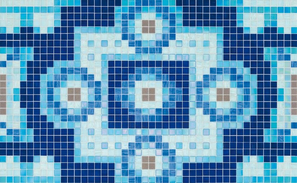Bisazza / Mosaico - Decorations / Silk Blue (Modern)